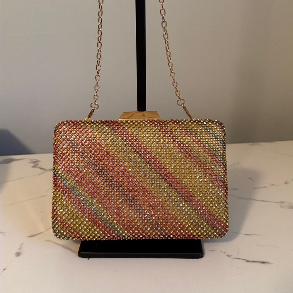 Multicolor Rhinestone Clutch - Picture 5 of 5